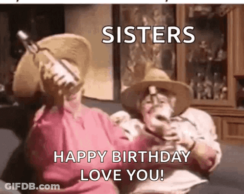 Mother's Day Sis Greeting Card With Butterflies GIF