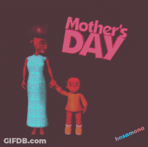 Mother's Day Woman And Child Poster GIF