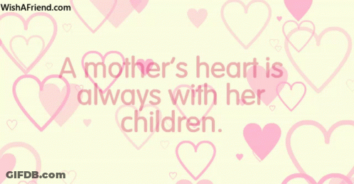 Mother's Heart With Children GIF