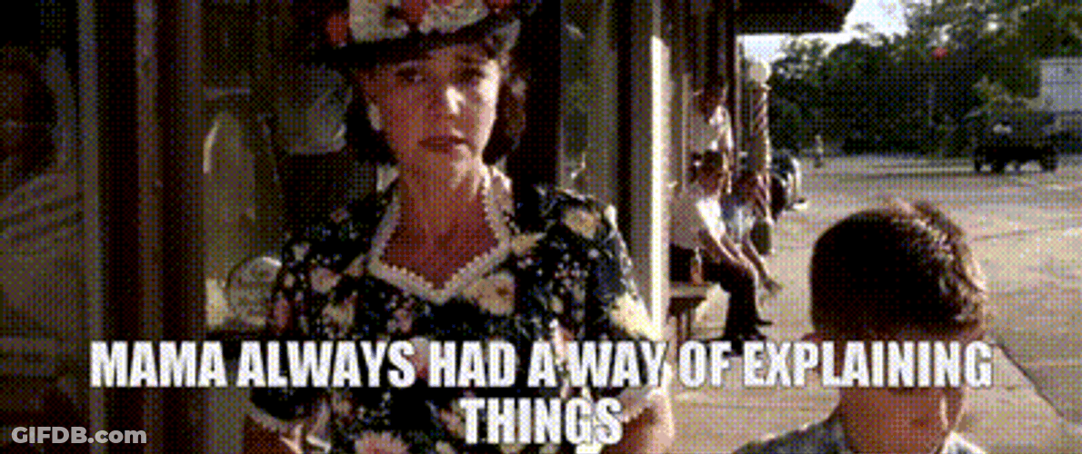 Mother's Way Explaining Things Forrest Gump GIF
