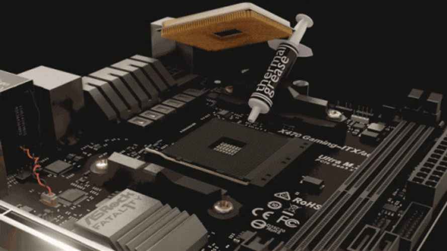Motherboard CPU Glue Animation GIF