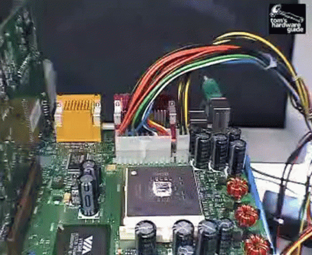 Motherboard CPU Smoke Burning GIF