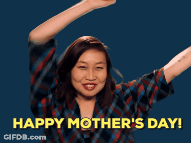 Mothers Day Funny Girl Cheering Out GIF