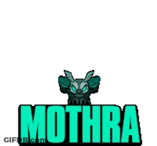 Mothra Logo Sticker GIF