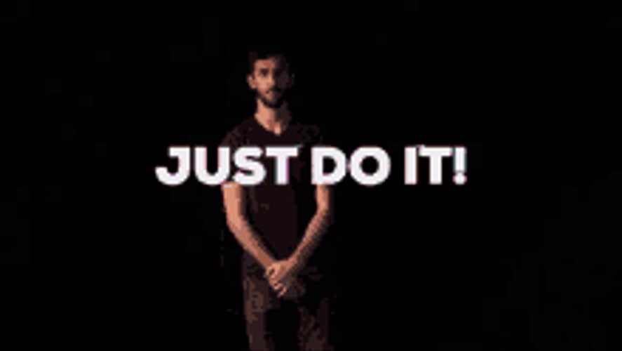 Motivating Just Do It Glitch GIF
