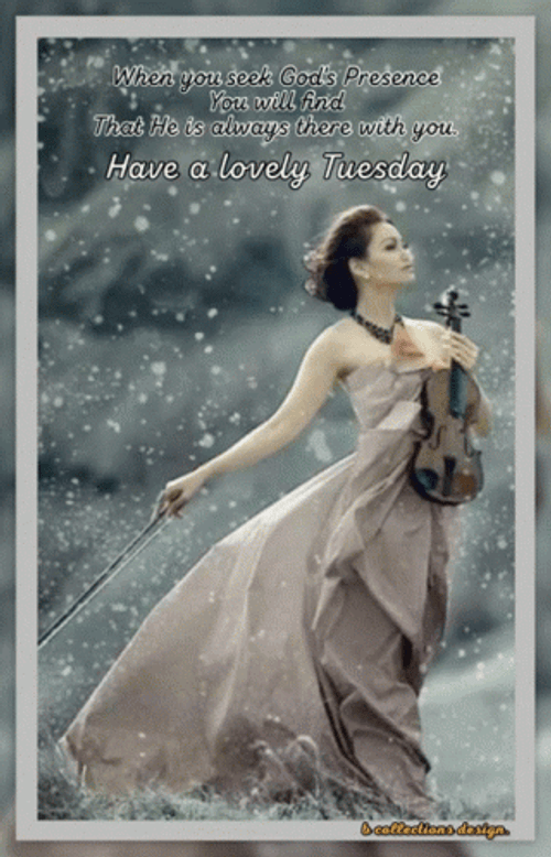 Motivational Monday Girl Holding Violin GIF