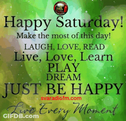 Motivational Quote Saturday Blessings GIF