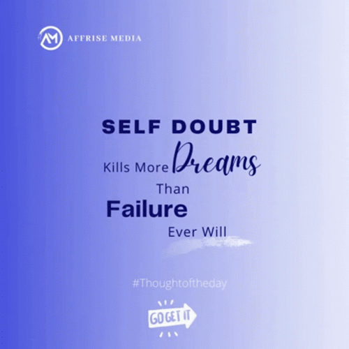 Motivational Quotes About Self Doubt GIF
