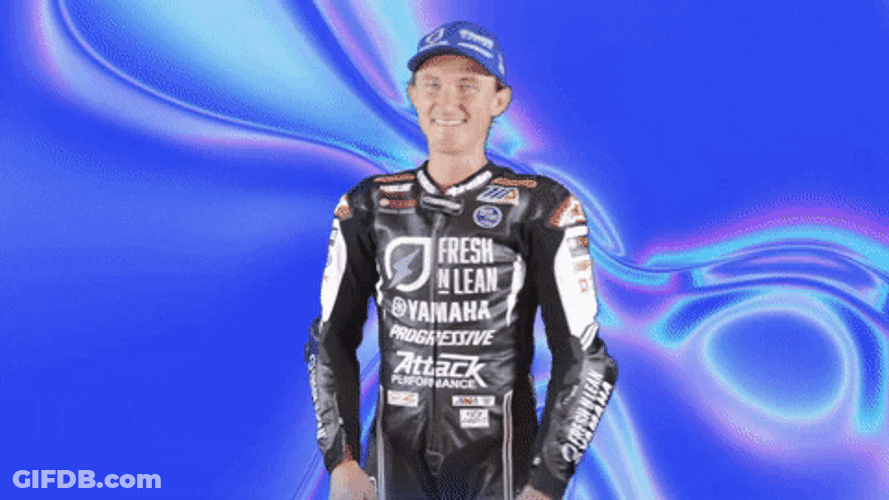Motocross Player Dancing Not Again Reaction GIF