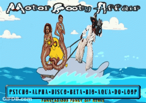 Motor Booty Affair Dolphin Pulled By Man GIF