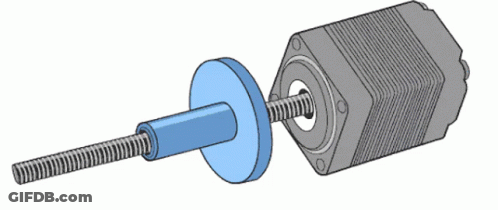 Motor With Blue Washer GIF