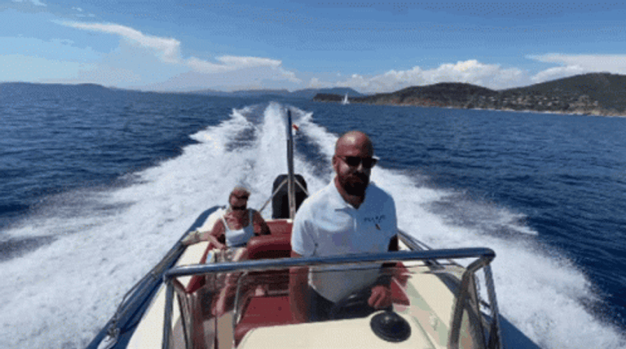 Motorboat Ride With Friends GIF