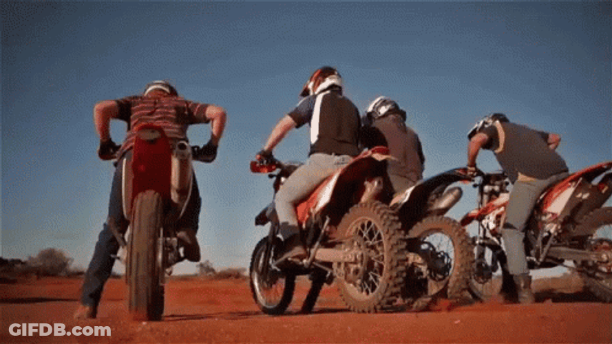 Motorcycle Dirt Bike Racing GIF