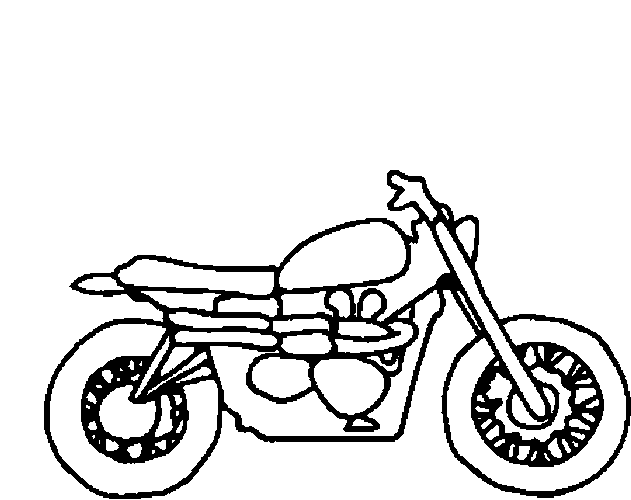 Motorcycle No Rider Wheelie Animation Doodle GIF