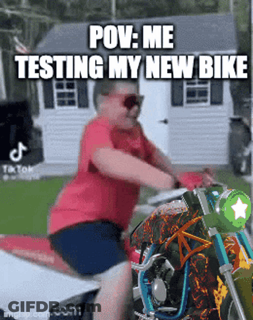 Motorcycle POV Testing My New Bike Reving GIF