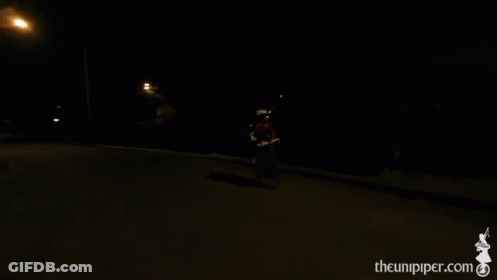 Motorcycle Rider With Flame From Head Theunipiper.com GIF