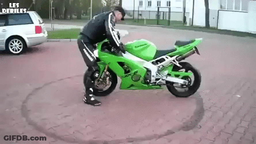 Motorcycle Rocket Away GIF