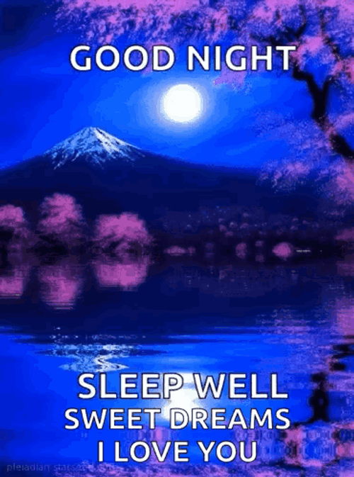 Mount Fuji Goodnight Sweet Dreams GIF