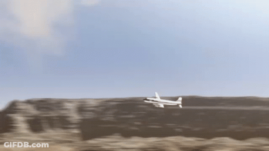 Mountain Accident Plane Crash GIF