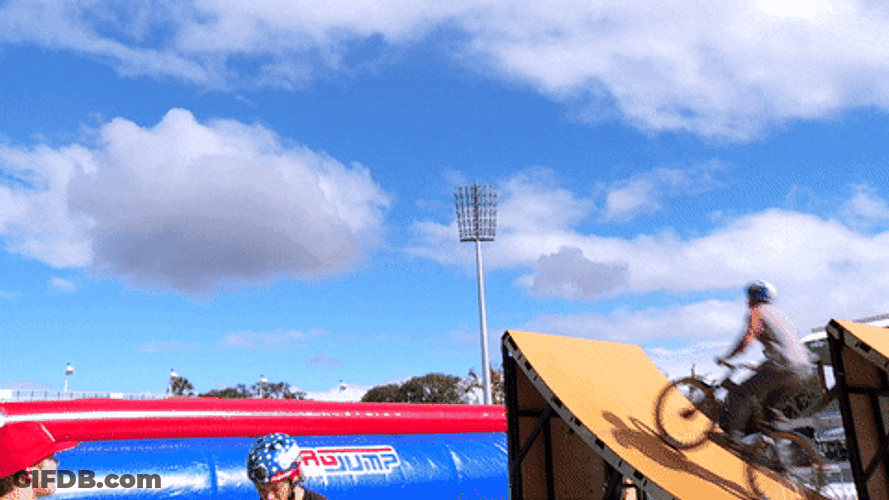 Mountain Bike Flying Exhibition GIF