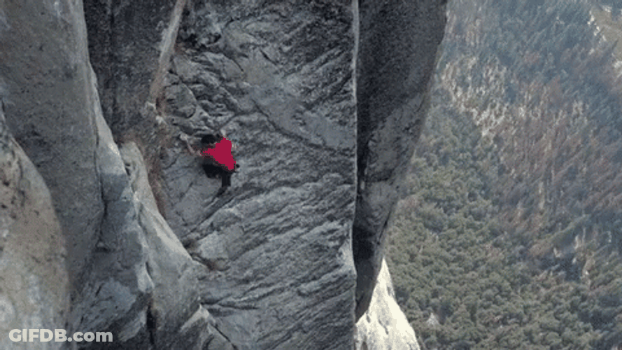 Mountain Climbers Being Alone GIF