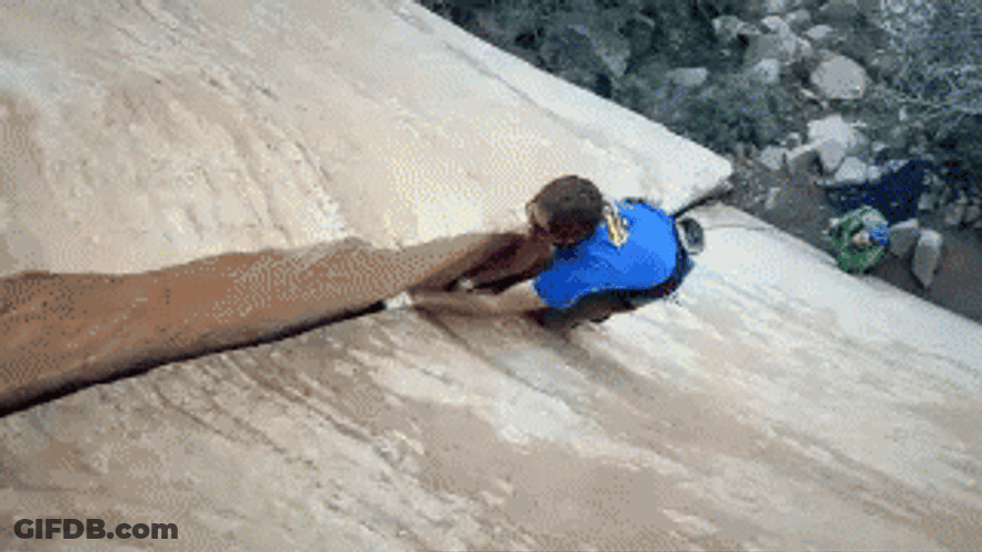 Mountain Climbers Extreme Safety Precaution GIF
