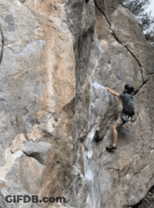 Mountain Climbers Giving All The Strength GIF