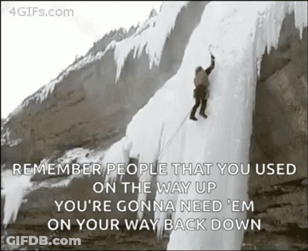 Mountain Climbers Life On Danger GIF