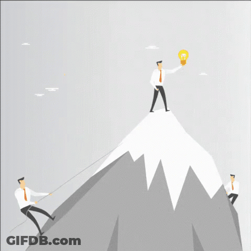 Mountain Climbers On Process GIF