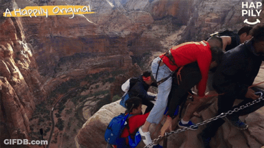Mountain Climbers Passed Out GIF