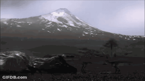 Mountain Covered In Snow GIF