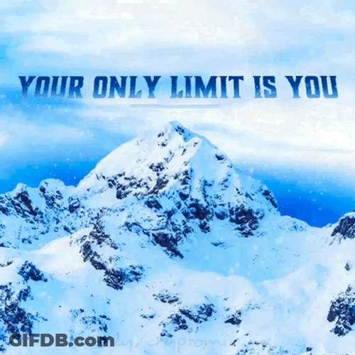 Mountain Inspirational Message GIF