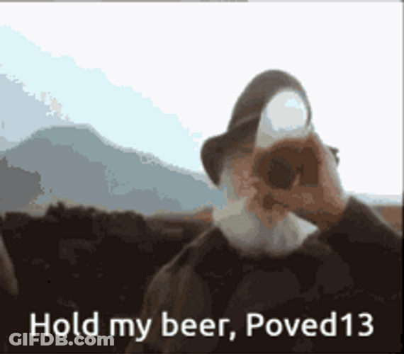 Mountain Man Hold My Beer GIF