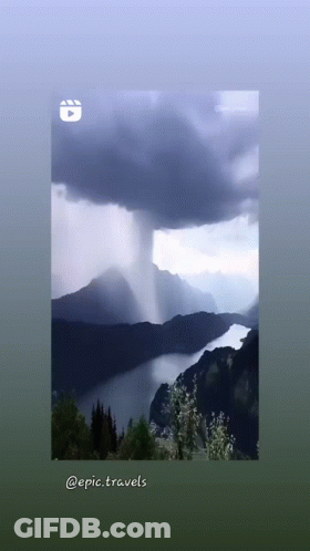 Mountain Range With Epic Travels GIF