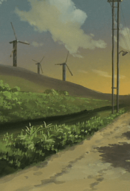 Mountain Windmills Aesthetic PFP GIF