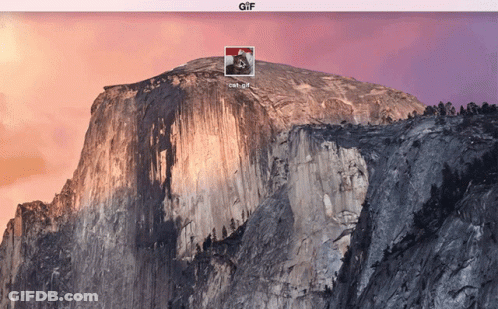 Mountain With GIF Icon On Top GIF