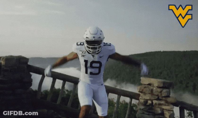 Mountaineers Player Flexing GIF