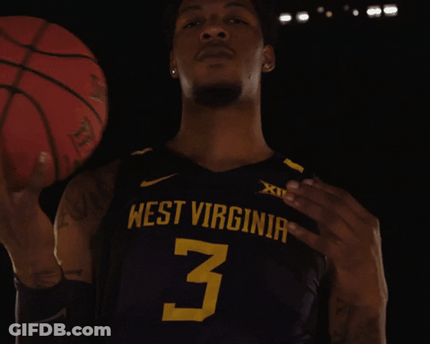 Mountaineers Player Holding Ball For Pose GIF