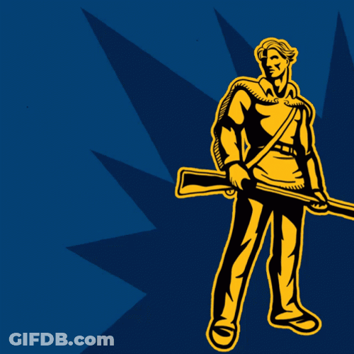 Mountaineers With Animated Armed Man GIF