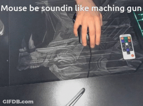 Mouse Be Sounding Like Machine Gun GIF