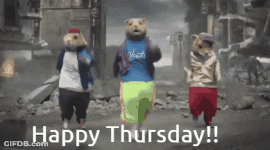 Mouse Dancing Happy Thursday Funny GIF