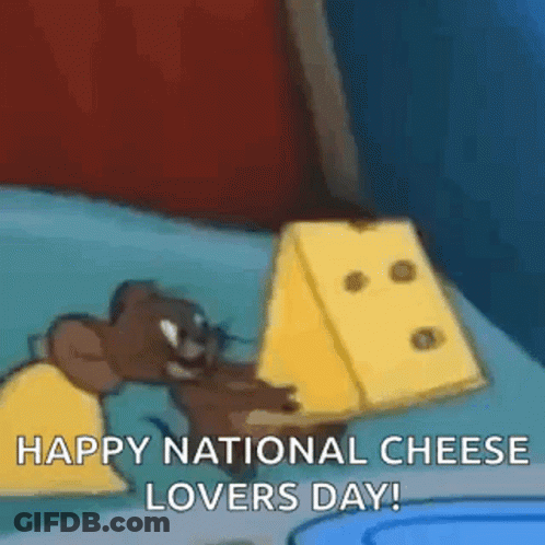 Mouse Eating Cheese On National Cheese Lovers Day GIF