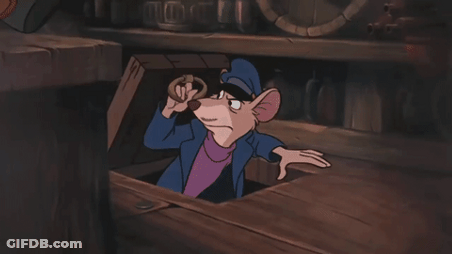 Mouse Head Out From The Fight GIF