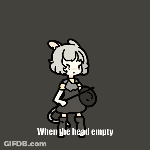 Mouse Holding Sword And Shield When The Head Empty GIF