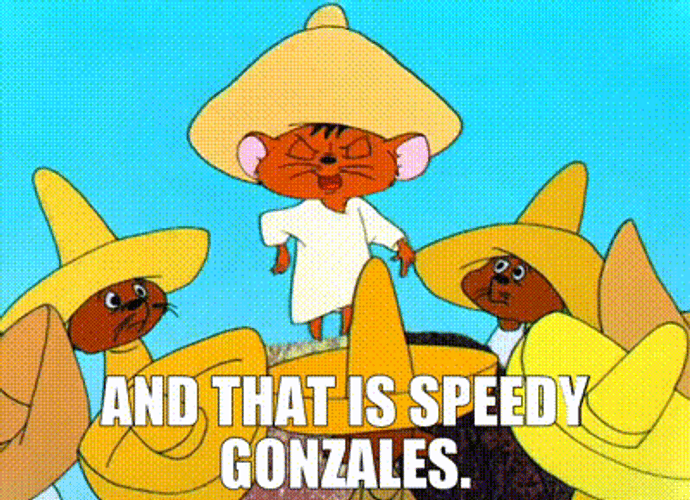 Mouse Talking About Speedy Gonzales GIF