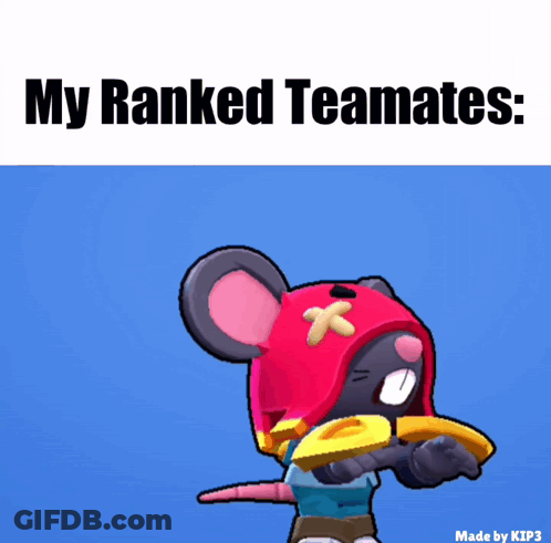 Mouse With Red Helmet Cross My Ranked Teammates GIF