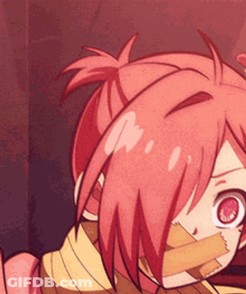 Mouth Cover With Tape Confused Stare GIF