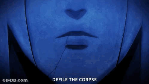 Mouth Saying Defile The Corpse GIF