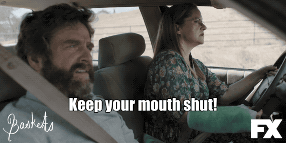 Mouth Shut Baskets Zach Galifianakis Martha Kelly GIF