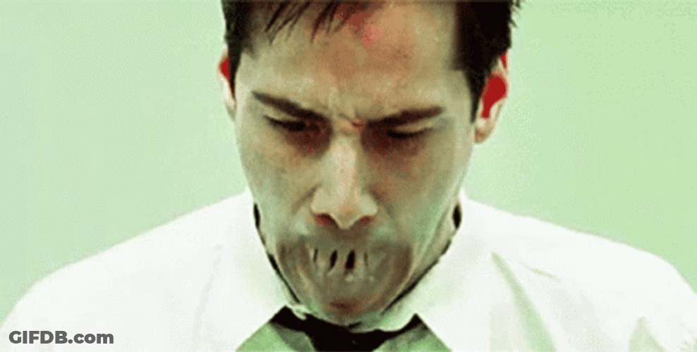 Mouth Shut Neo Matrix GIF
